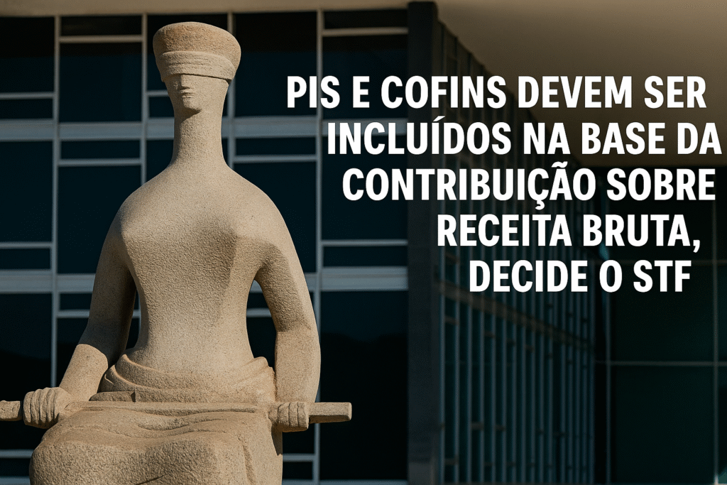 PIS e COFINS sobre receita bruta INSS STF Contabil News