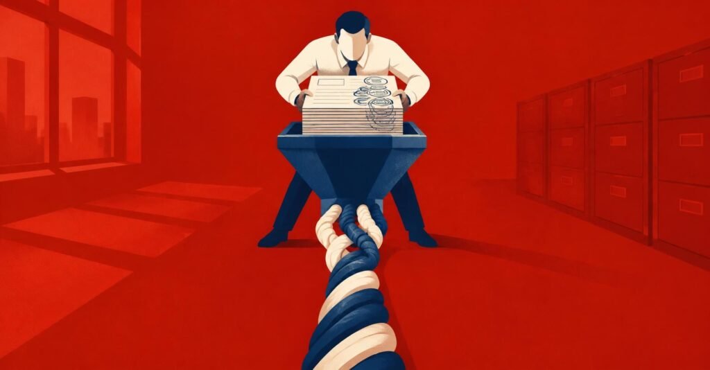 Ilustração de contador unindo PIS, Cofins e IPI em um único cabo, sinalizando a CBS 2027 PIS Cofins.
