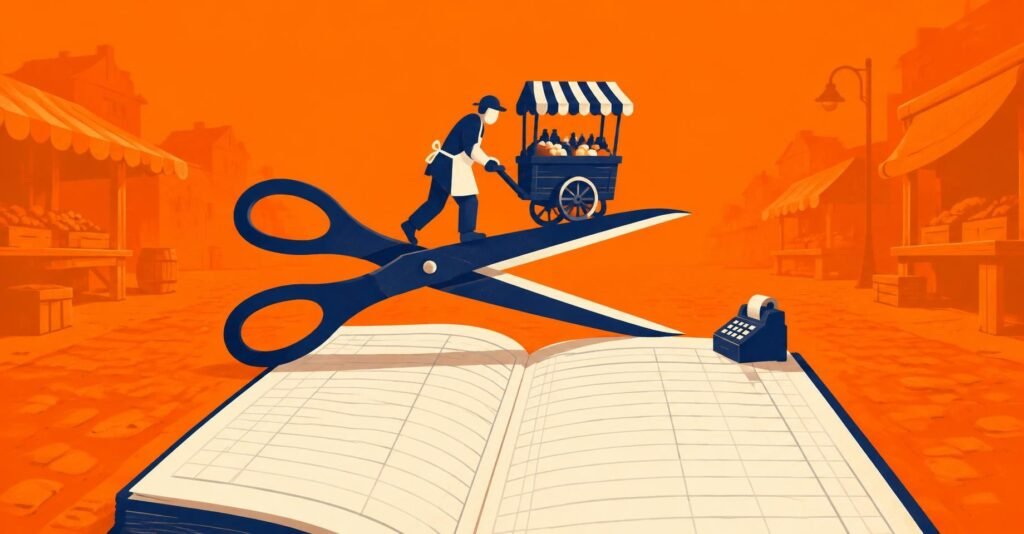 Ilustração de nanoempreendedor dispensado de CNPJ e nota fiscal a partir de 2027, tema do decreto nanoempreendedor dispensa CNPJ.